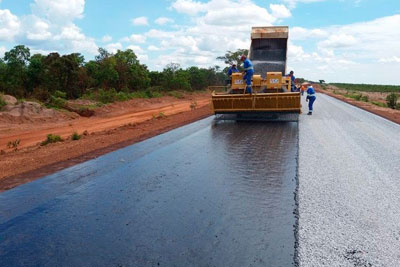 Pavimentação em Rodovia